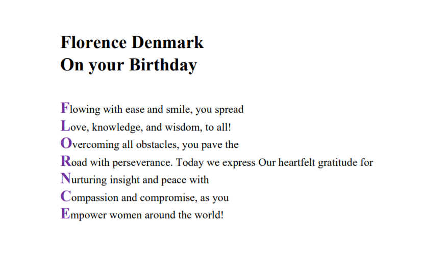 Poem florence_denmark