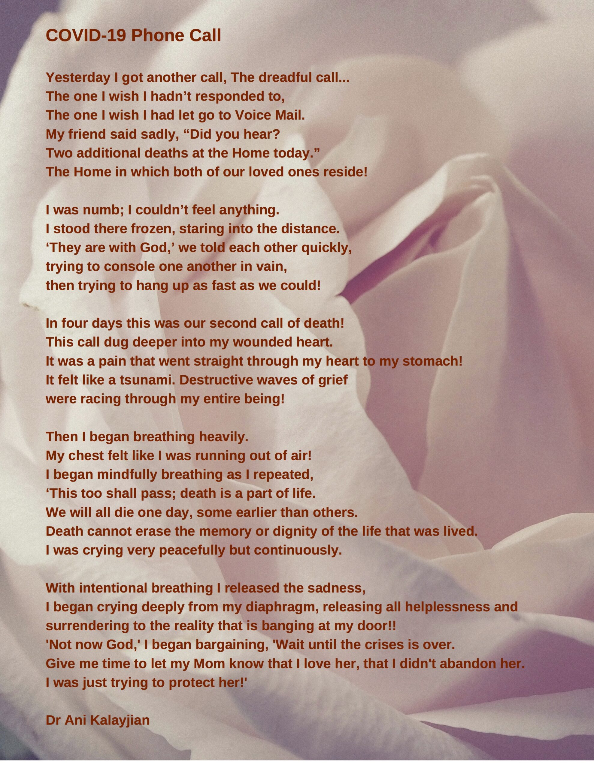 Poem 2020 COVID-19 Phone Call