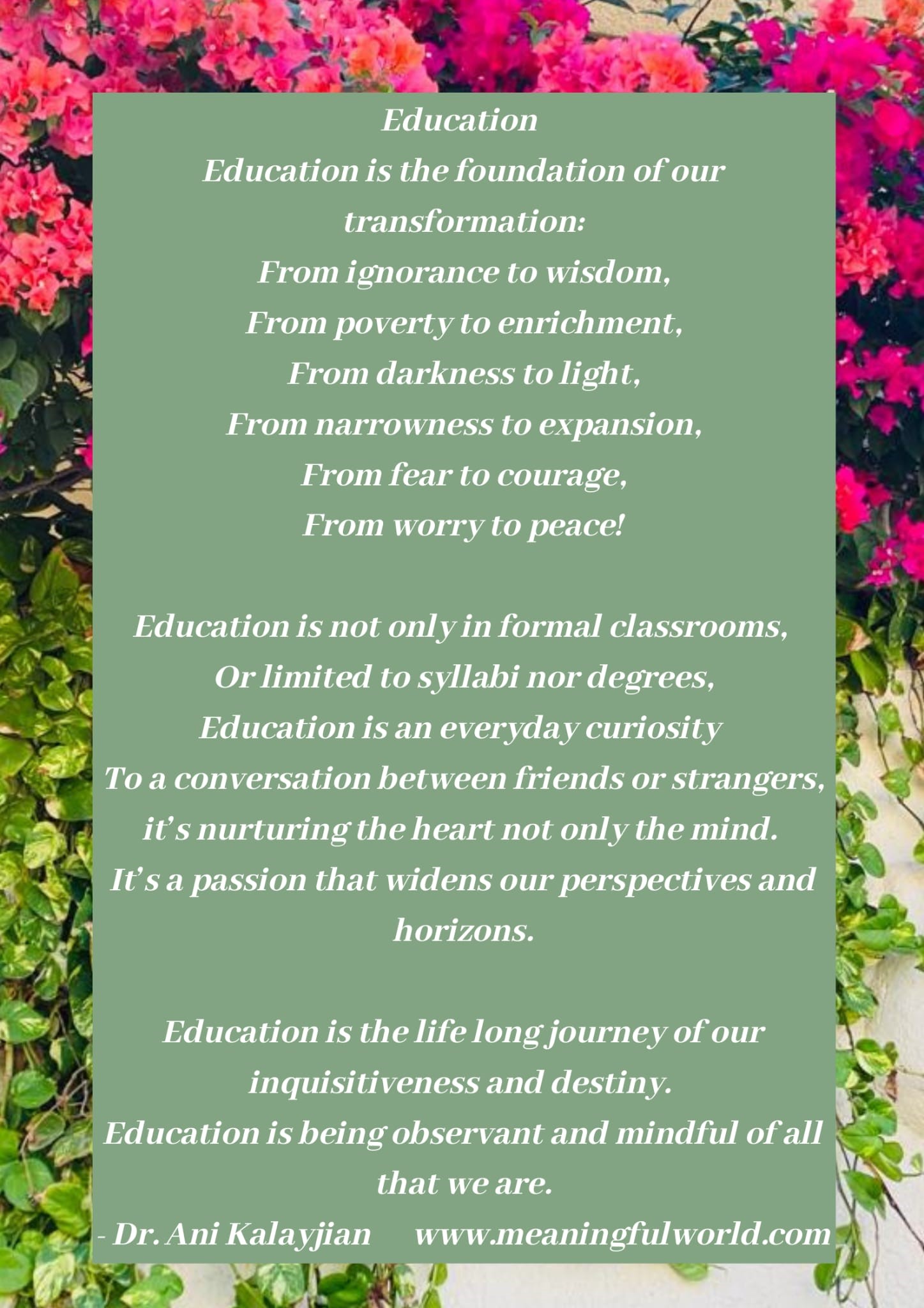 Poem 2022 Education